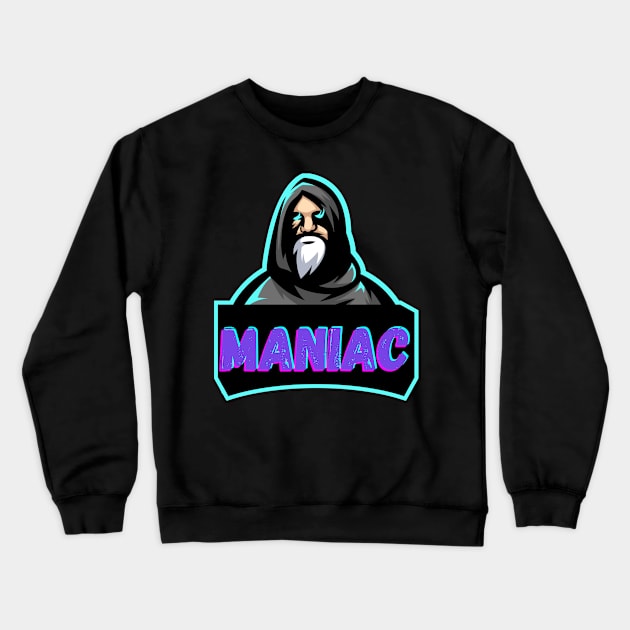 Maniac Crewneck Sweatshirt by Cammy crown